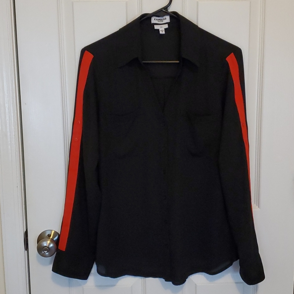 Black and Red Women's Top